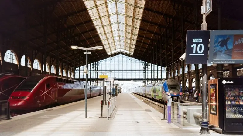 Historic European train station