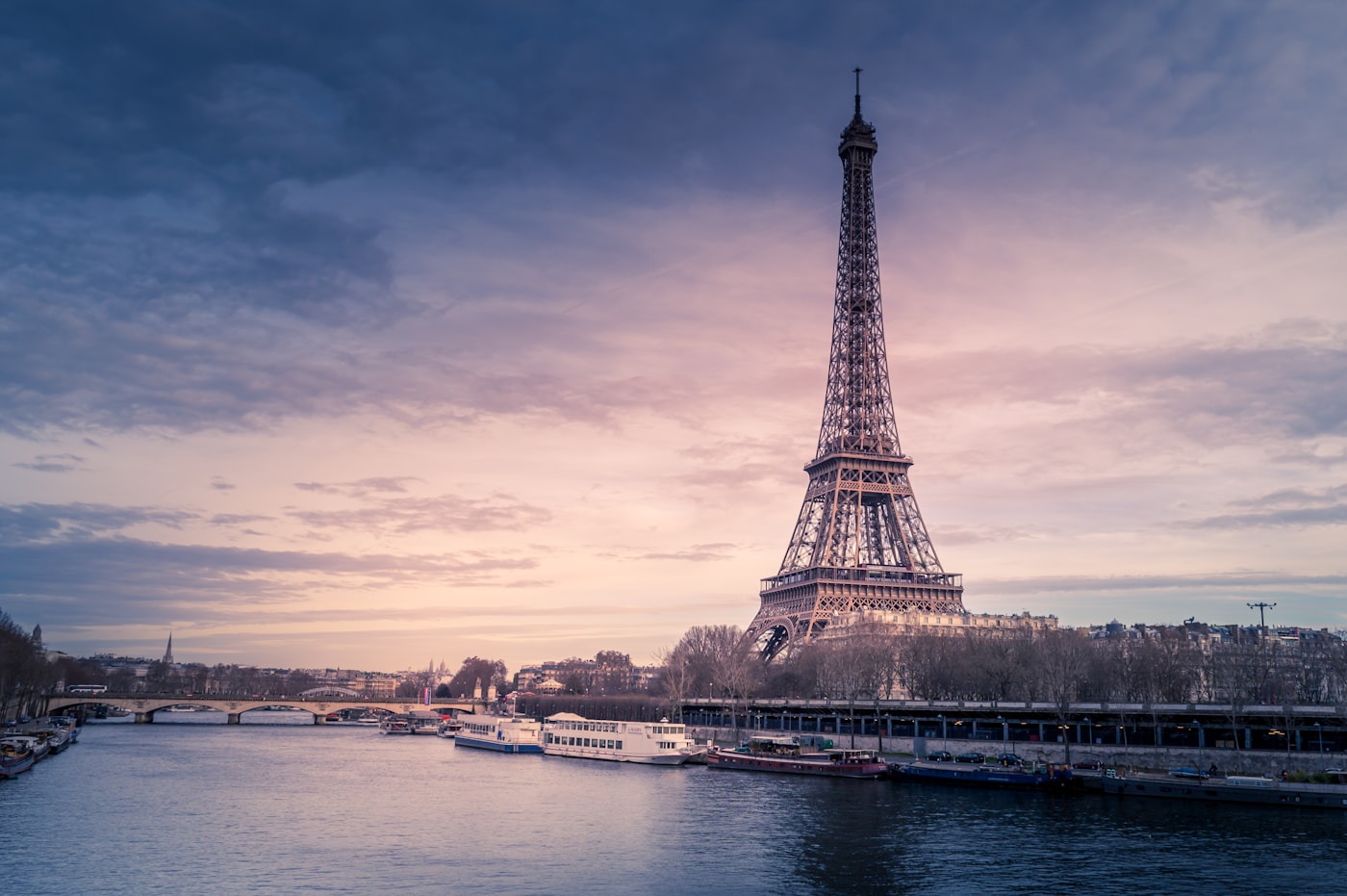 Eiffel Tower sunset